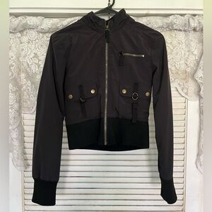 Cropped bomber jacket